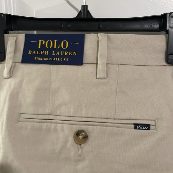 Polo Ralph Lauren Cream Stretch Classic Fit Pants - Picture 2 of 7